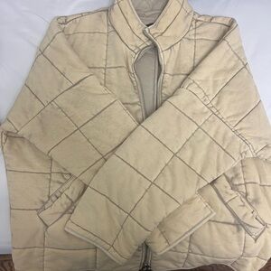 Forever 21 Beige Quilted Jacket